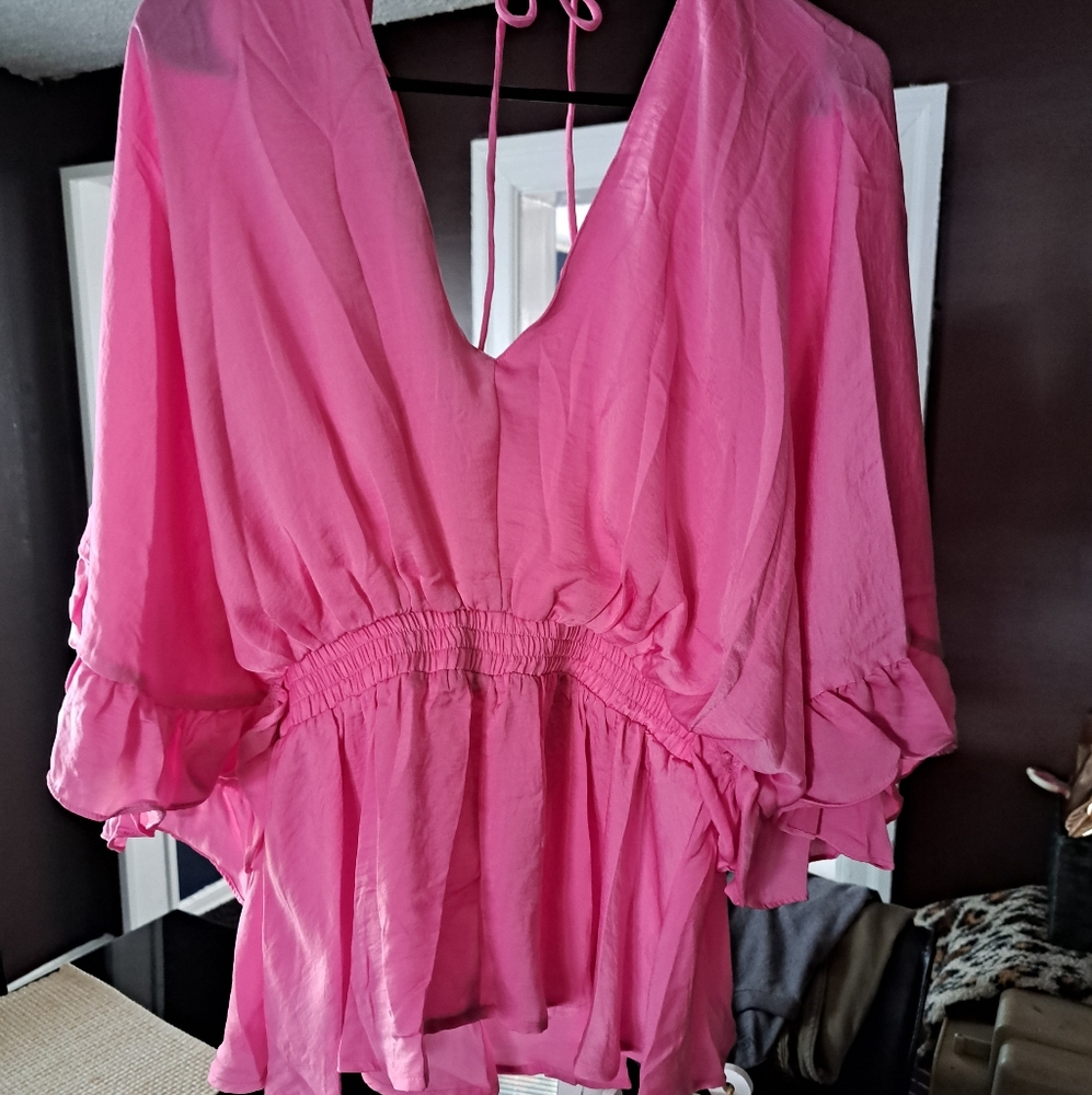 Flowy Barbie Pink Shirt